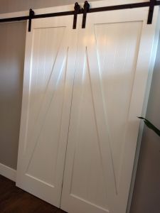 cross pattern custom barn doors
